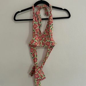 Floral halter top